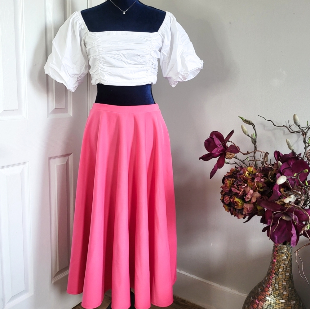 ASOS SCUBA FULL LENTH SWING SKIRT NWOT